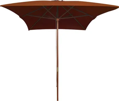 Obrázok produktu pre vidaXL Slnečník s drevenou tyčou 200x300 cm terakota