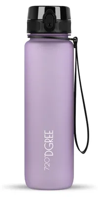 Produktbild von uberBottle softTouch Trinkflasche mit Fruchtbehälter 1000ml / Lilac/ 720DGREE