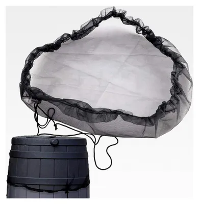 Produktbild von Regentonnenabdeckung mit Mückenschutz, wetterfest und verstellbar - Schutz vor Laub und Insekten (80cm)