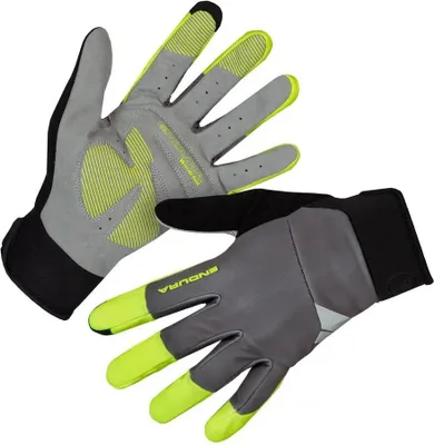 Productafbeelding van Endura Windchill E1186 handschoenen - lange, felgele handschoenen - Maat S