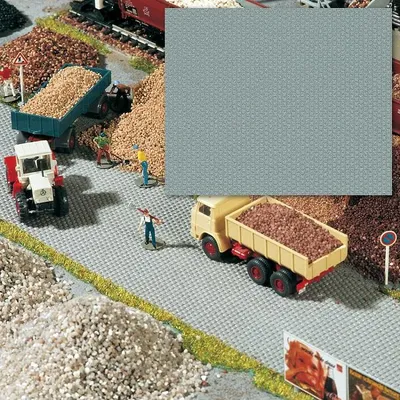 Produktbild von Busch Modellbauelement H0 für Kopfsteinpflaster-Straße 7078, 560 x 330 mm