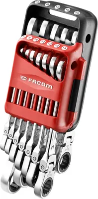 Produktbild von Facom Knarren-Ring-Maulschluessel Set 12tlg