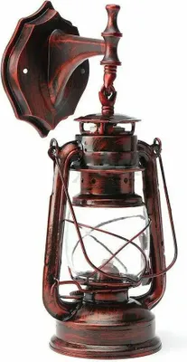 Produktbild von Wandlaterne - E27 Wandleuchte - Warmweiß 3000K - 220V - Außen & Innen - Antik Retro-Stil - Rotbronze