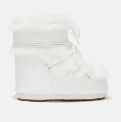 Produktbild von MOON BOOT Icon Low Faux Fur Winter Stiefel weiss EU 39-41