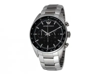 Produktbild von Emporio Armani Herren Armbanduhr AR5980, silber-grau, Größe:NOSIZE, Farbe:Grau, Herstellerfarbe:silver,black