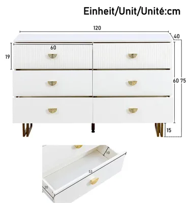 Obrázok produktu pre Toaletný stolík so zrkadlom – nástenný toaletný stolík 120×45×115 cm – zrkadlo s LED osvetlením – priehľadná sklenená doska – bočná skrinka – biela, model 6