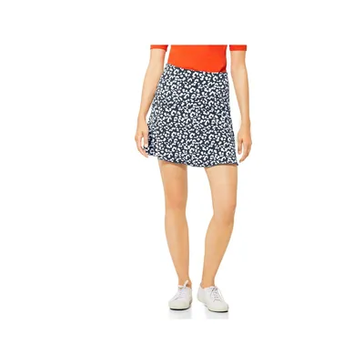 Produktbild von 25474 Street One, ,  Damen Jeans Mini Rock, Jersey Stretch, schwarz weiß leo print, D 34 W 27