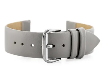 Produktbild von Ledergürtel für die W86 Uhr - Grau - 22 mm