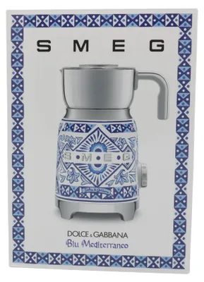 Obrázek produktu pro Smeg MFF01DGBEU, Automatic milk frother/warmer, Modrá, Stříbrná, Bílá, Nerezová ocel, 0,6 l, 1 m, AC