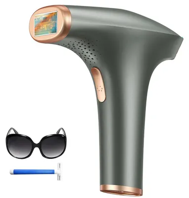 Produktbild von IPL Haarentfernungsgerät - AI01 PRO Epilierer - 3 Funktionen HR/SC/RA - 9 Energiestufen - 999900 Lichtimpulse - Schmerzfreie Haarentfernung zu Hause - EU-Stecker - Grau
