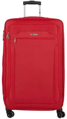 Image de Grande valise souple rouge de 80 cm avec extension
