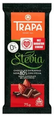 Czekolada gorzka 80% ze stewią 75 g