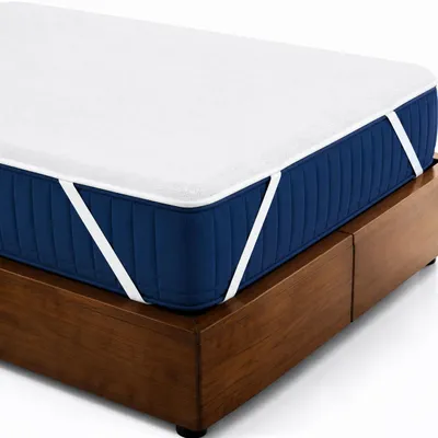 Produktbild von Lavea® Matratzenschoner 140x200 cm – wasserdicht, atmungsaktive Matratzenauflage, pflegeleichter Matratzenschutz, mit Gummibändern -  weiß, KI-generiertes Bild
