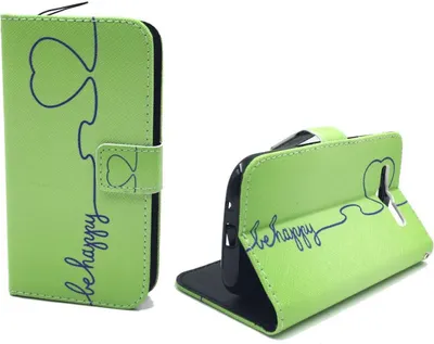 Produktbild von Handyhülle Tasche für Handy Samsung Galaxy S3 / S3 Neo Be Happy Grün