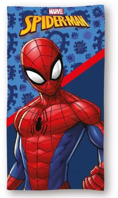 Zdjęcie produktu dla Ręcznik kąpielowy dla dzieci Spiderman - Lekki ręcznik plażowy z mikrofibry 140x70 cm