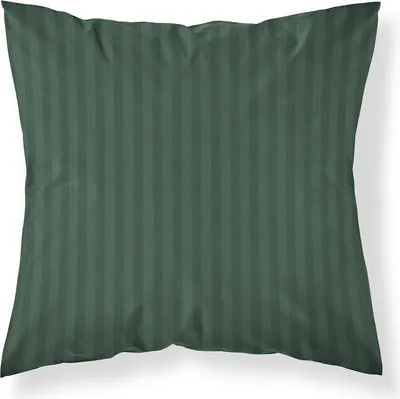 Zdjęcie produktu dla Poszewka na poduszkę, poszewka do spania, adamaszek, 100% bawełna, paski 40x40 zielona