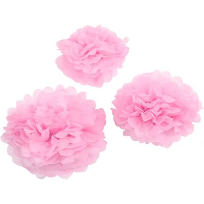 Produktbild von Creativ Company 590009, Dekorativer Pom-Pom, Rose, Rund, 3 Stück(e)