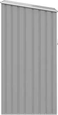 Produktbild von vidaXL Gerätehaus Grau 87x98x159 cm Verzinkter Stahl