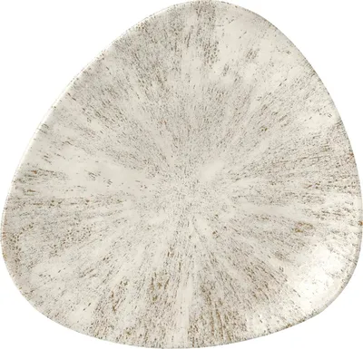 Produktbild von CHURCHILL Stone Agate grey Teller flach, triangle, ø: 229 mm