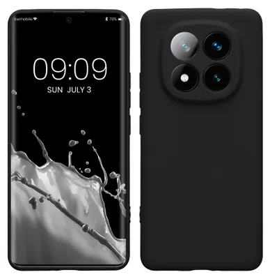 Produktbild von kwmobile Handyhülle für Xiaomi Redmi Note 14 Pro+ 5G / Redmi Note 14 Pro Plus 5G Hülle - weiches Handy Silikon Case - Schutzhülle Cover - Schwarz matt