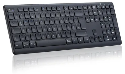 Zdjęcie produktu dla Klawiatura - Bezprzewodowa Bluetooth i 2.4G USB - Cicha - Klawiatura numeryczna - Klawisze multimedialne