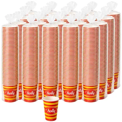 Produktbild von 2000x holly Kaffeebecher 180ml Coffee to Go holly Pappbecher 7oz Papierbecher stabil auslaufsicher recycelbar für Kaffeeautomat Party Heißgetränke Kaltgetränke Austria