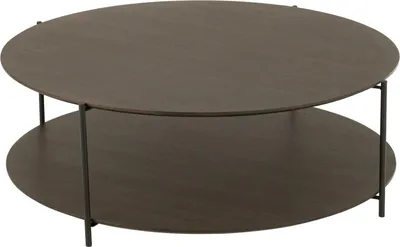 Produktbild von Couchtisch aus Holz mit offenem Ablagefach