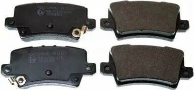 Produktbild von DENCKERMANN Bremsbeläge Satz Hinten Bremsklötze für HONDA CIVIC VIII Hatchback (FN, FK) B111183