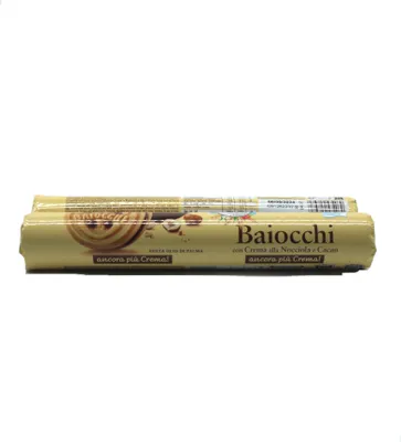 Produktbild von MULINO BIANCO Baiocchi - Mürbekekse mit Haselnuss-Kakao-Creme 168g tubo