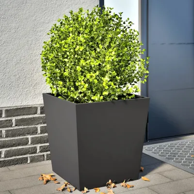 Produktbild von Maison Exclusive - Pflanzkübel 2 Stk. Schwarz 50x50x50 cm Stahl