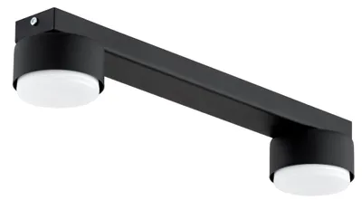 Produktbild von KAR-LIGHTING Deckenstrahler 2-flammig Schwarz, Metall – Schwenkbarer Spot für Wohnzimmer & Esszimmer, GX53-Fassung