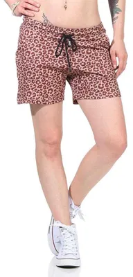 Produktbild von Bequeme Damen Shorts – Sommerliche Freizeit-Hotpants in vielen Farben & Prints Leo-Braun/XL/42