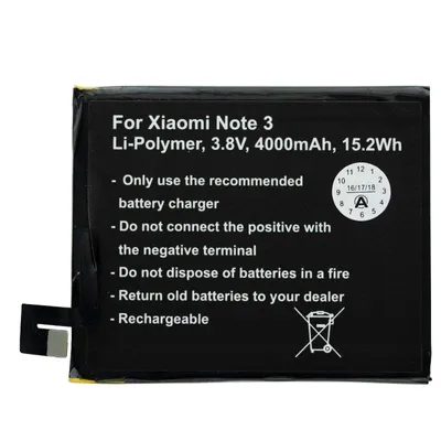 Produktbild von Akku passend für Xiaomi Note 3 Akku BM46, Xiaomi Note 3 Dual Sim 3,8 Volt 4000mAh