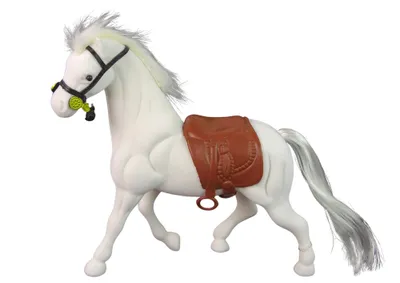 Image de Selle blanche cheval ferme figurine