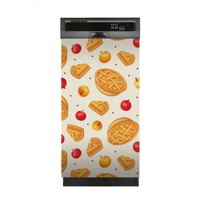 Produktbild von Magnete Dekorative 45x80 cm Küche Magnetmatte Spülmaschine - Apfelkuchen und Äpfel