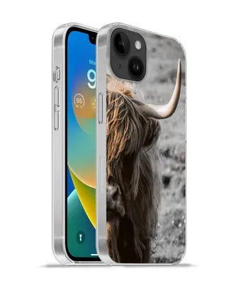 Produktbild von MuchoWow® Handyhülle Schutzhülle Hülle für Apple iPhone 14 Plus - Soft case Schottische Highlander - Kühe - Natur Silikon Softcase Handy Hülle - Abbildung