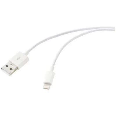 Produktbild von Renkforce RF-5724088, 3 m, Lightning, USB A, Männlich, Männlich, Weiß