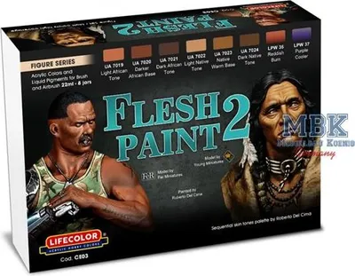 Produktbild von LIFECOLOR LC-CE03 DIORAMA SET - Flesh Paint 2