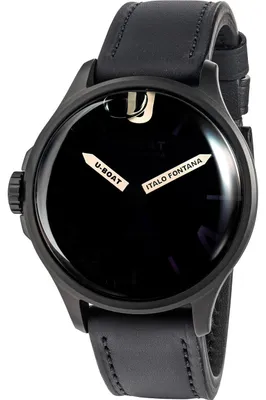 Image de U-Boat 3343, montre pour homme, Darkmoon, diamètre 47 mm, étanchéité 5 ATM
