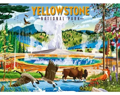 Obrázek produktu pro RAVENSBURGER Puzzle Yellowstonský národní park, 500 dílků