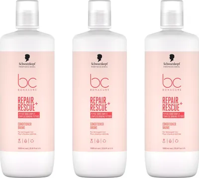 Produktbild von BC Bonacure Repair Rescue Conditioner 3x1000 ml