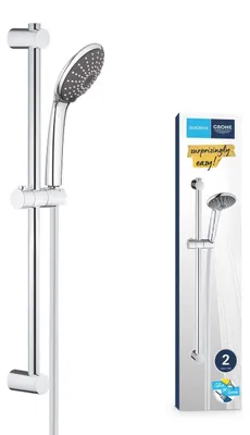 Image de Grohe Vitalio Joy 110 Duo Set de barre de douche 2 jets chrome