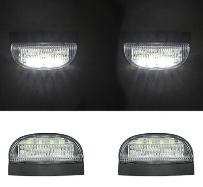 2x UNIVERSAL LED Kennzeichenbeleuchtung für Anhänger LKW Wohnwagen Oldtimer – Produktansicht
