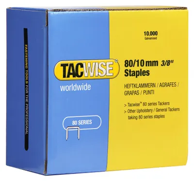 Produktbild von TACWISE Heftklammern 80/10 mm verzinkt 10.000 Stück