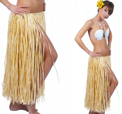 Imagen del producto de Hawaii-Strohrock, Hawái, Aloha, Carnaval, Baile, Fiesta, 70 cm