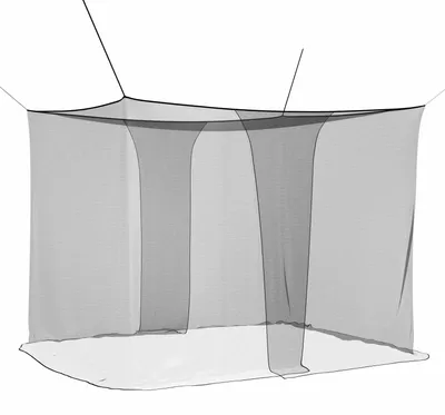 Image de vidaXL Moustiquaire pour lit, 156 mailles, noir, 220 x 200 x 210 cm