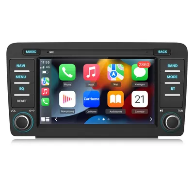 Produktbild von 10'' carplay Autoradio GPS Android13 2+64G DAB+ BT für skoda Octavia 2013-2018 mirror wifi SWC