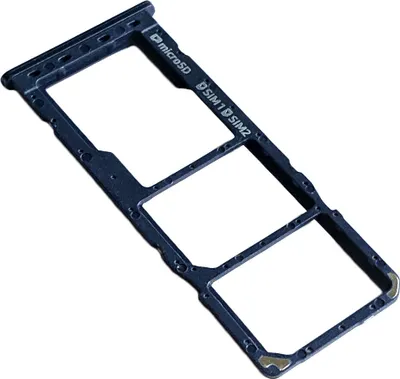 Produktbild von Samsung Galaxy M20 (SM-M205F/DS) Simkartenhalter und Micro-SD Card Tray Hybrid, Original Ersatzteil, Blau