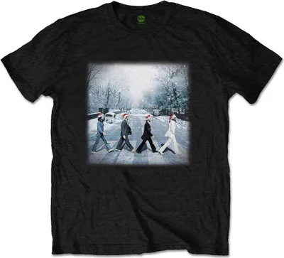 Produktbild von The Beatles Abbey Christmas Black M T-Shirt