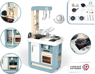 Productafbeelding van Smoby Cuisine Bon Appetit - 23 Accessories - Sound effects (electronic hobs) for ages 3 and up
